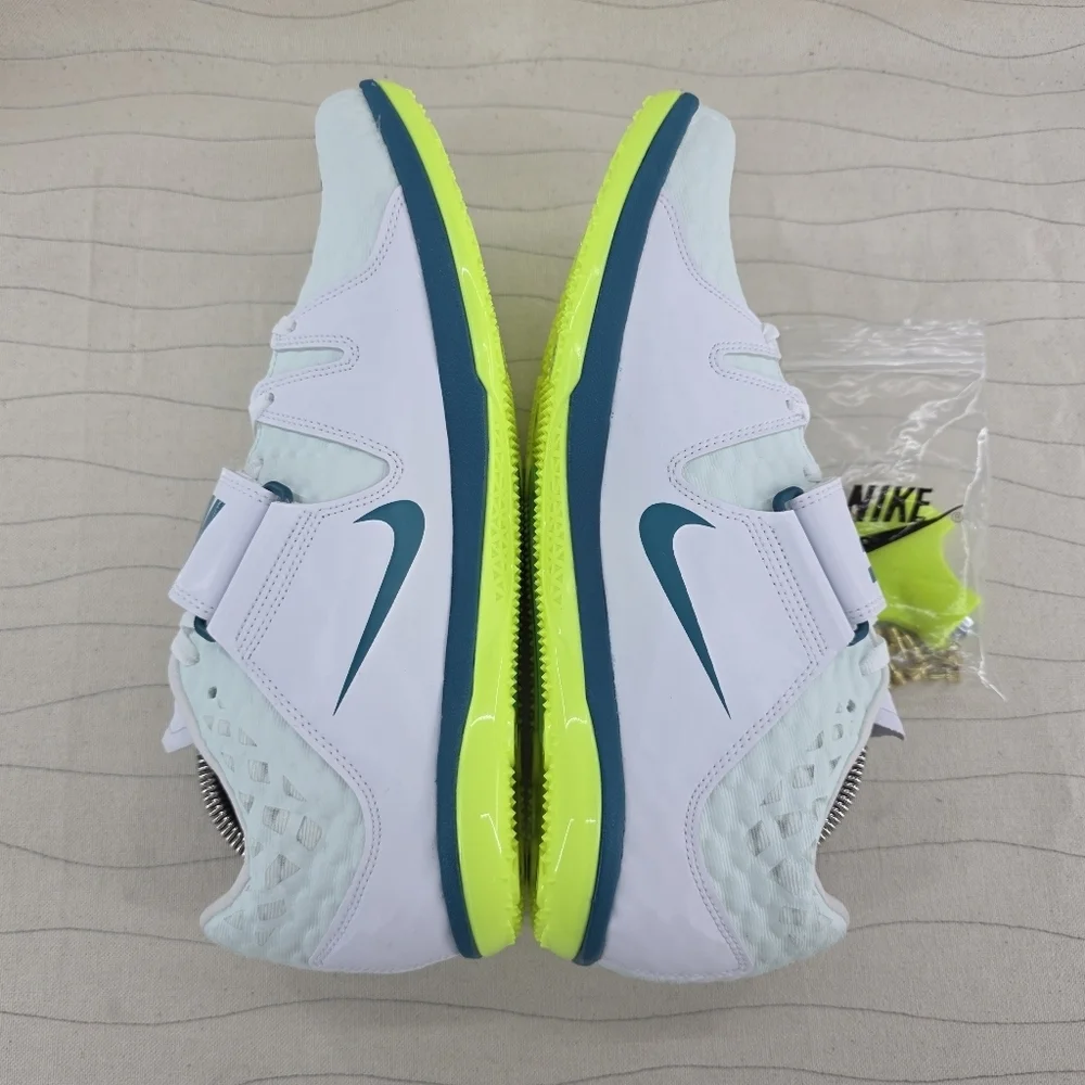 Nike Mens Zoom High Jump Elite Barely Green/Bright Spruce FZ9636-100 Sz 9.5 NEW